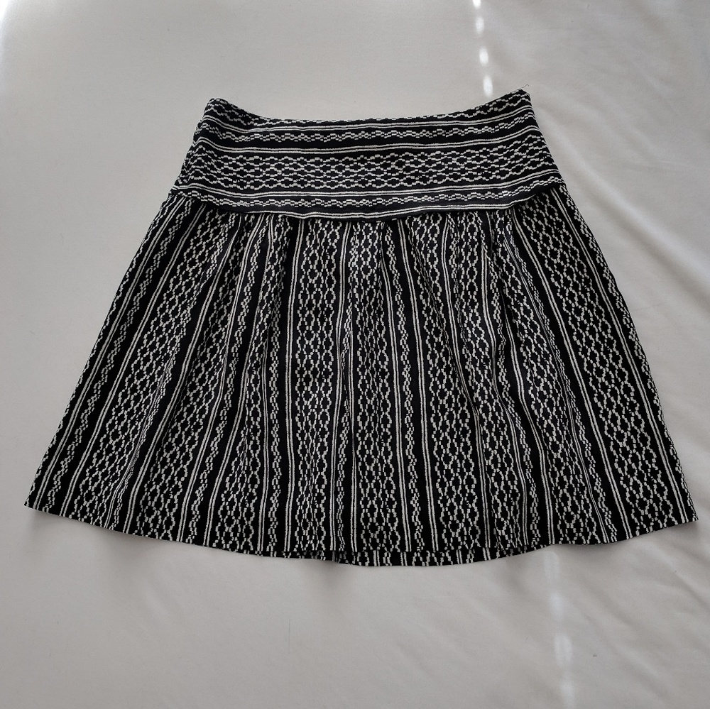 Madewell 100% Silk Slyline High Waist Flare Skirt